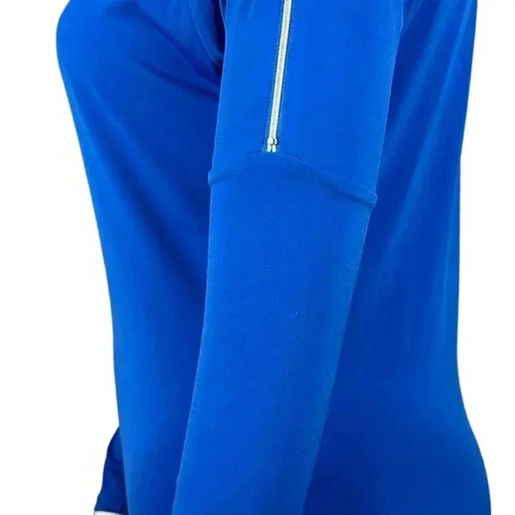 Michael Kors Royal blue top with zippers on the sleeves size medium - Picture 6 of 9